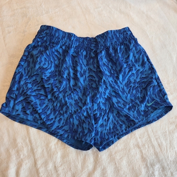 Nike Other - Nike Kids Large Blue Dri-Fit Training Shorts FQ4527-435 Abstract Print New